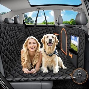 Back Seat Extender for Dogs Large Hard Bottom Car Seat